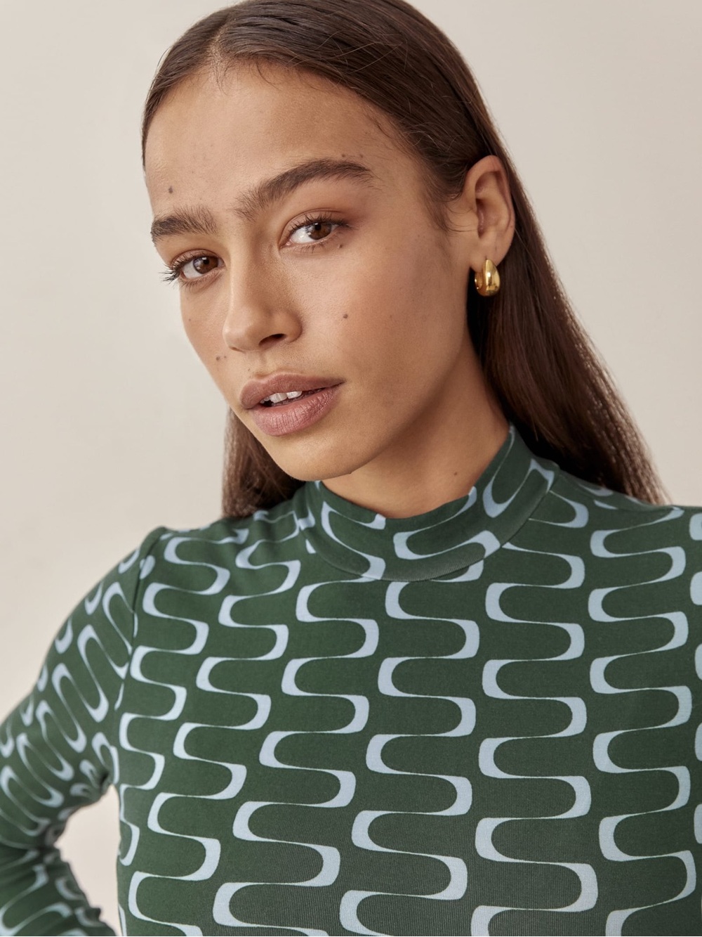 Reformation Bailey Knit Top, Large